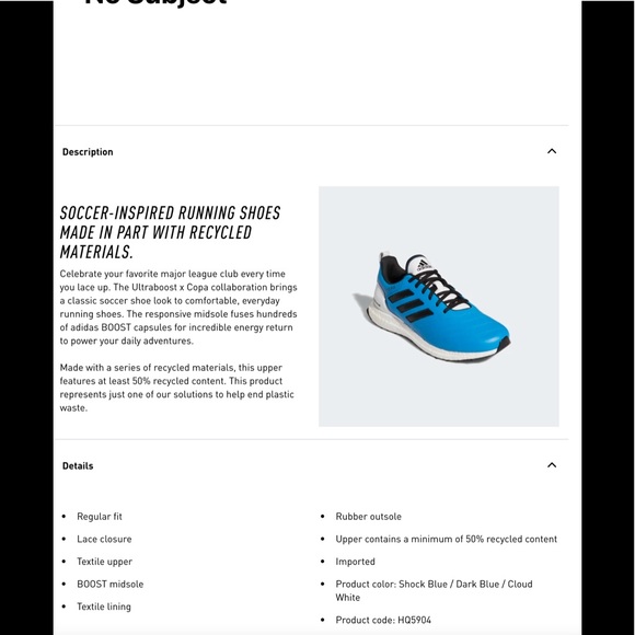 Unisex Adidas Charlotte Football Club Running Sneakers - Picture 2 of 11